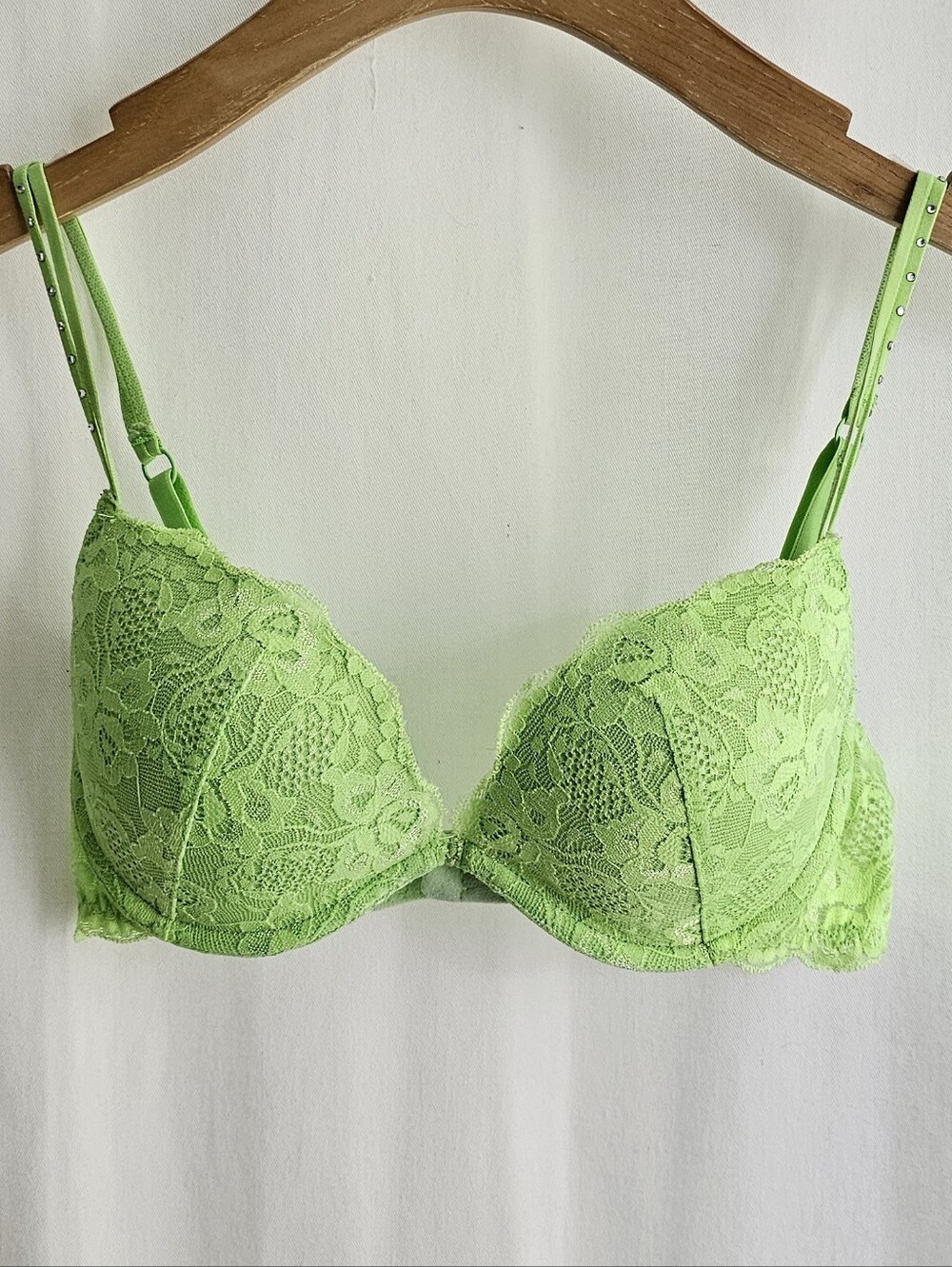 La Senza Neon Green Pushup Bra